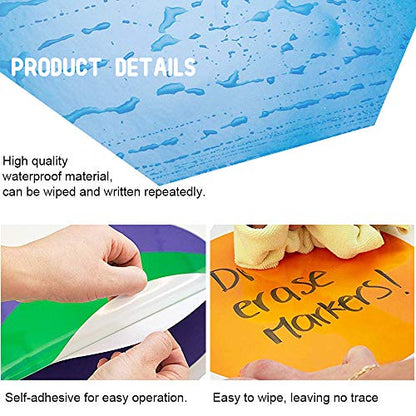 Dry Erase Dots, 8 Pcs Colorful Dry Erase Circles Wall Spots for Classroom - color: 8 Pack