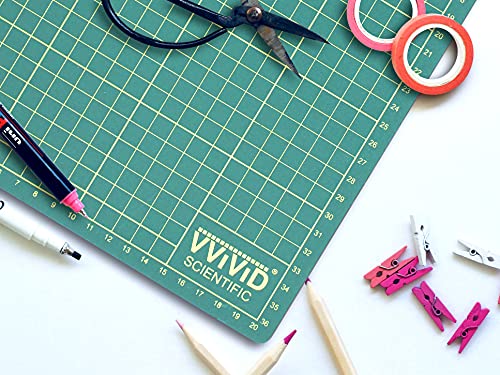 VViViD Rotary Cutting Mat 15” x 8.2” Inches, Self Healing, for Sewing, Crafting, Scrapbooking