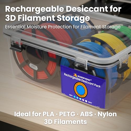 3D Filament Storage Vacuum Bundle – Vacuum Storage Bags with Electric Pump & Rechargeable Desiccant Packs, Moisture Control Kit for 3D Printer Filament