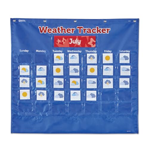 Learning Resources Weather Tracker Pocket Chart