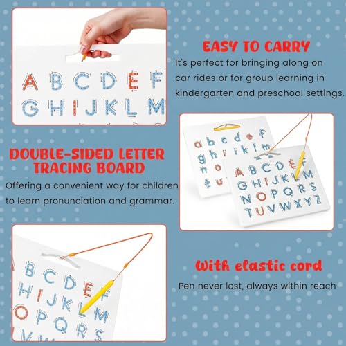 LovesTown Magnetic Alphabet Tracing Board for Kids