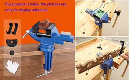Table Vise Home Vise Clamp-On Vise, 3.0" black - size: 3.0" black