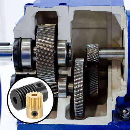 uxcell Worm Gear Set 15T 0.5 Module 15:1 Reduction Rate, Right Rotation Drive Gear Box Wheel Reduce Transmission Part (Brass Gear-3mm Bore, #45 Steel Rod 4mm Bore) - size: Gear-3mm, Rod-4mm Bore, style: 0.5M-15T