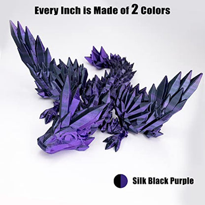 PLA Filament 1.75mm,3D Printer Filament High Speed Printing, Silk PLA Dual Color Black Purple 3D Printer Filament, 1.75 PLA Filament +/-0.02mm, 1kg/2.2lb - color: Dual-color Black Purple
