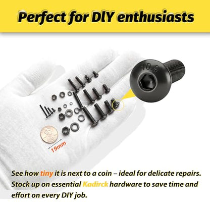 2280PCS M2M3M4M5 Metric Hex Socket Button Head Screws Assortment Kit - size: M2-M5 2000Pcs