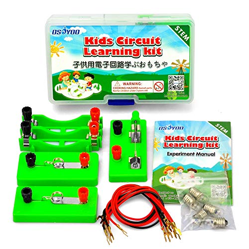 OSOYOO Electricity Circuit Learning Kit for Science Study,Series Circuit Parallel Circuit, Physics Experiments Learning Tool