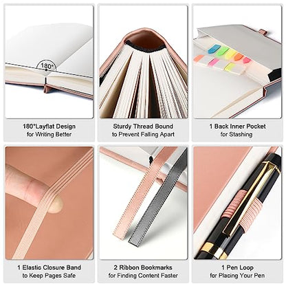 Graph Paper Notebook A4, 312 Numbered Pages Squared Grid Journal 8.5" x 11" - color: Pink, size: A4