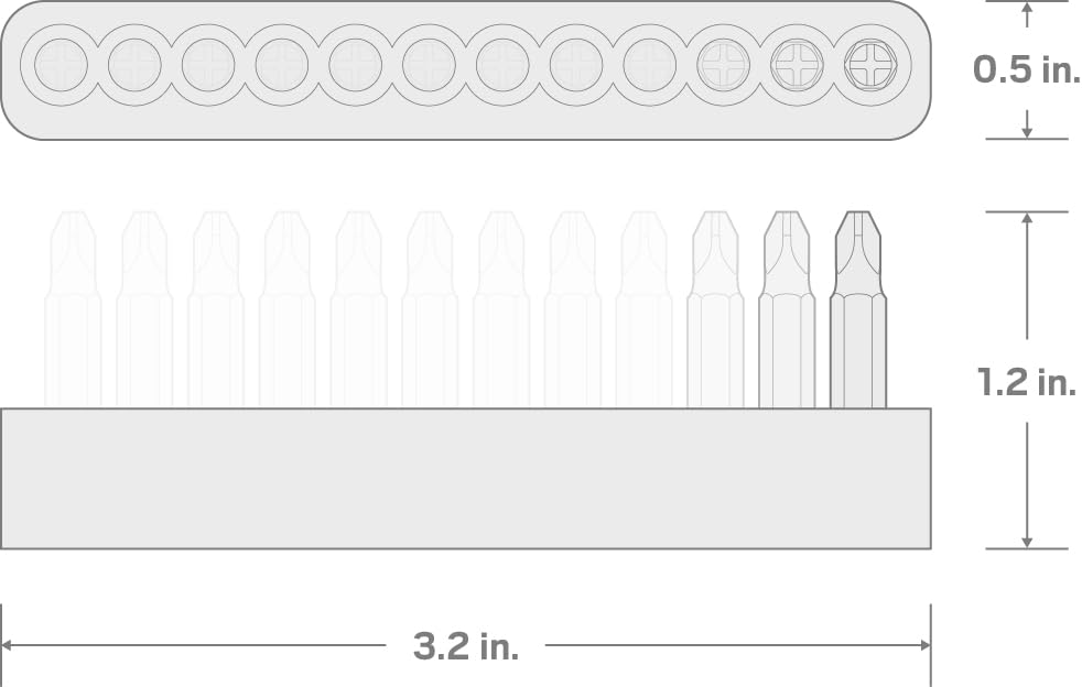 TEKTON 4 mm Electronics Bit Set with Rail, 12-Piece | DZZ92003 - style: 12-pc. Electronics Bit Set