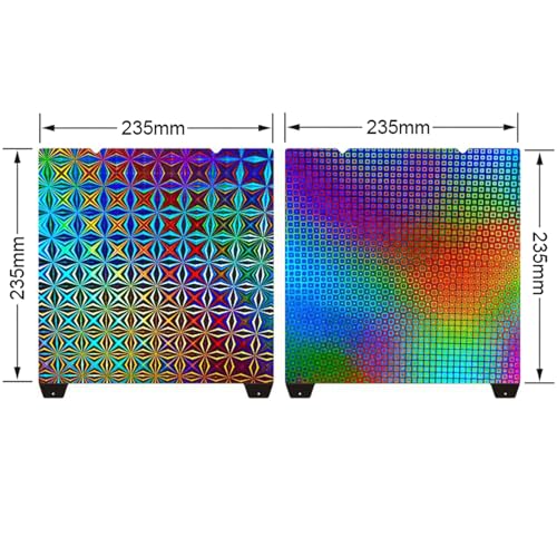 3D Printer Build Plate Double-Sided Smooth Surface F1 Spring Steel Sheet - 235x235mm Compatible with Creality K1/Ender 3 V3 SE/KE/S1 Pro/V2 Neo & Sovol SV05/SV06 - color: Green