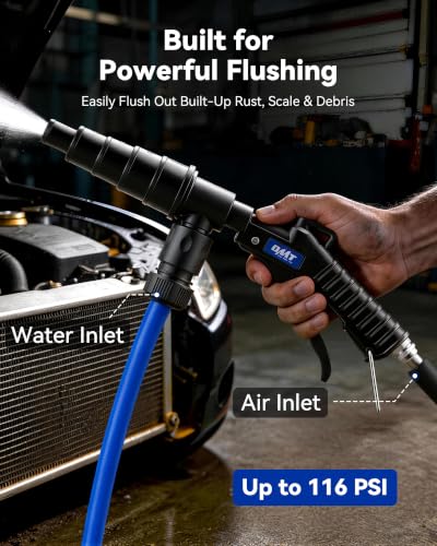 Orion Motor Tech Coolant Flush Gun Radiator Flush Kit for 0.75-1.57in Hoses