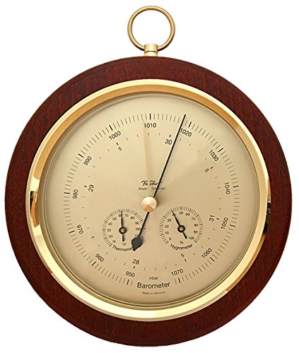 Fischer Barometer Pascal with Thermometer °F & Hygrometer, 7.9"/200 mm - 1694R-22 (US Version)