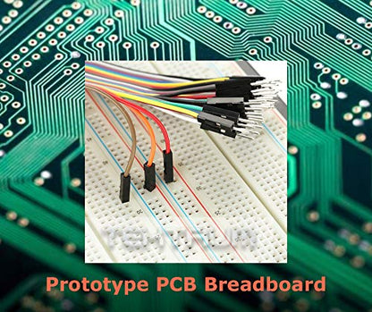 TEKTRUM BREADBOARD JUMPER WIRE KIT (130 PIECES SOFT WIRE) - size: 130 PIECES SOFT WIRE