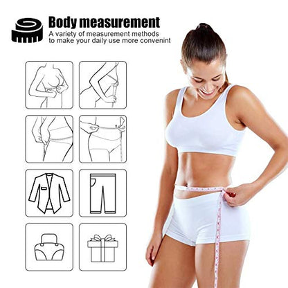 Measuring Tape Retractable, 60 Inch Soft Fabric Tape Measure for Body, Push Button Sewing Measurement Tape for Cloth Waist(3 Pack/Green Black Blue) - color: Green, Black, Blue