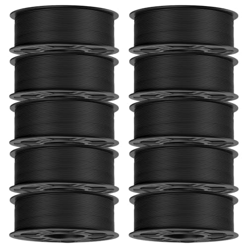 TECBEARS PLA Classic Filament Rapid Printing, 10kg Bundle, Black - color: 10kg Black