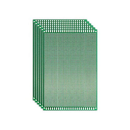 Double Sided PCB Board,D DZRCOXI Large PCB Circuit Board Protoboard 50Pcs 12x18CM for DIY Soldering Electronic Projects Compatible with Arduino Kits (12X18CM-50Pcs) - style: 12X18CM-50Pcs