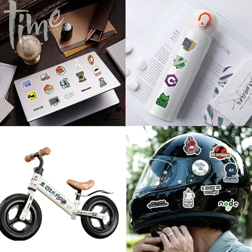 Programming Stickers 110PCS, Vinyl Programming Decals for Water Bottle - style: Programming Stickers