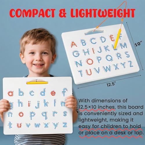 LovesTown Magnetic Alphabet Tracing Board for Kids