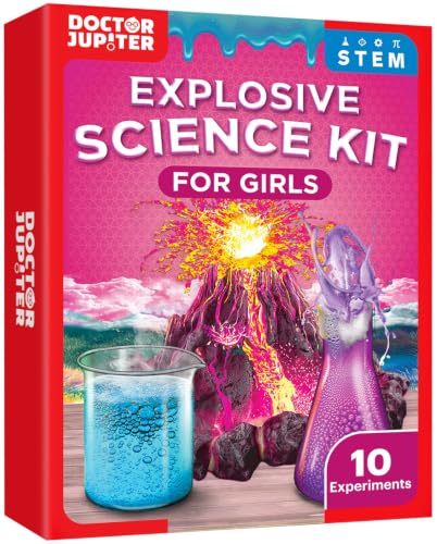 Doctor Jupiter Girls' Explosive Science Experiments Kit for Kids Ages 8+ - style: Explosive Girls': 8+