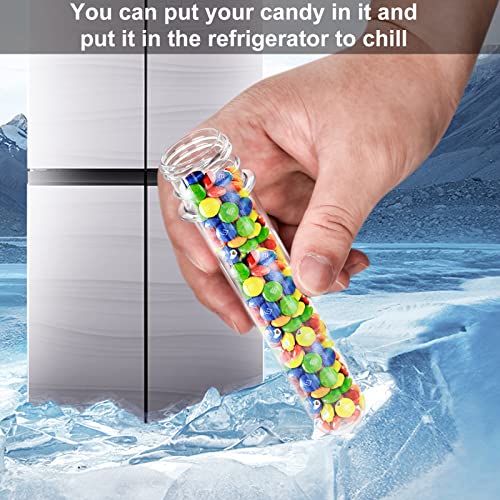 6PCS Plastic Test Tubes with Screw Caps 45ml Clear Tubes for Scientific Experiments, Party Decoration, Sample, Candy, Bath Salt, Storage