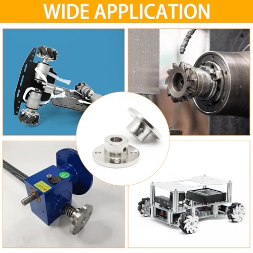 4Pcs 8mm Rigid Flange Shaft Coupling Motor Guide Shaft Coupler Connector with Set Screws & Wrench - color: 8mm