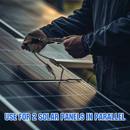 ECO-WORTHY 30A IP68 Solar Y Branch Parallel Connector Kit for Solar Panels - size: 1 Pair M/FF and F/MM