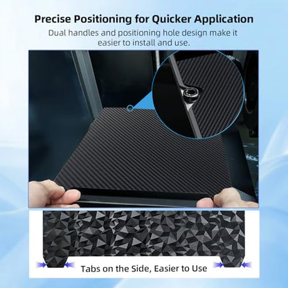 IdeaFormer K1 K1C PEO PET Build Plate with Magnetic Plate 235x235mm, Flexible PEO PET Spring Steel Print Bed for Creality K1/K1 SE/K1C/Ender 3 S1/Pro/Ender 5 S1/Ender 3 V3 SE/Ender 3 V3 KE - color: Diamond PEO+Carbon Fiber PET