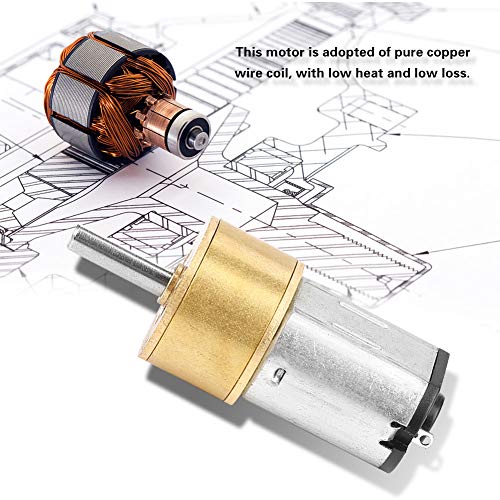 N20 DC Gear Motor 6V 600RPM 14mm D Shaft 2PCS