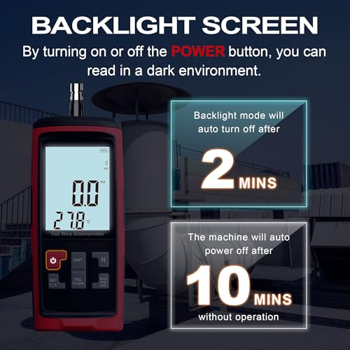 Upgraded Hotwire Anemometer Handheld Anemometer with Telescopic Probe Wind Speed Meter with Software Output for Airflow Air Velocity Temperature CFM Meter Used in HVAC (Model AMF029A) - size: Model 3