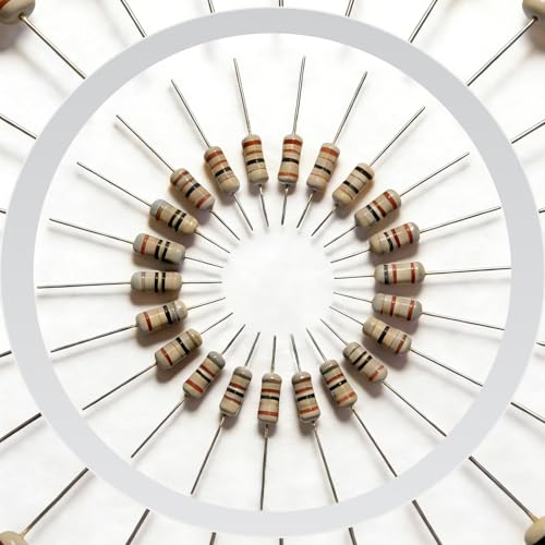 25 Values 1250pcs Resistor Kit 1 Ohm to 1M Ohm 1/4W ±5%