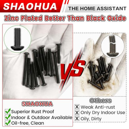 2002Pc M4 Hex Socket Button & Flat Head Bolts and Nuts w/Nylon Nut - size: M. M4