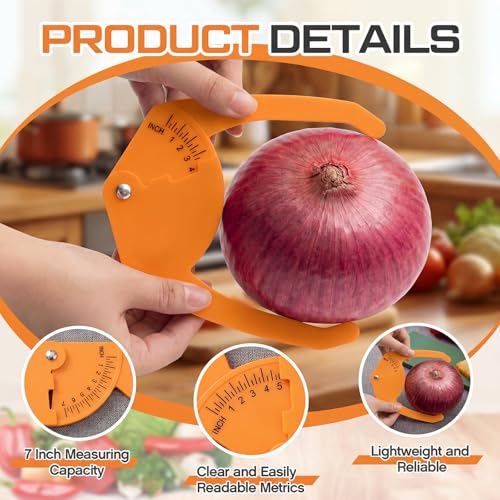 4 Pcs Plastic Pocket Caliper 7" Range Caliper Measure Tool, Orange - color: Orange