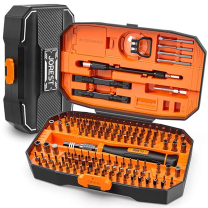 JOREST 152 in 1 Small Precision Screwdriver Set, Tool Gifts for Men, Mini Repair Tool Kit for Electronics, Macbook, Laptop, PC, RC, PS5, iPhone, Jewelers, Xbox, Glasses
