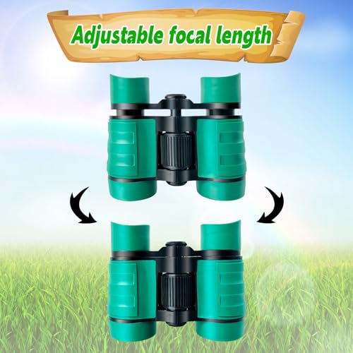 Binoculars for Kids, Kids Binoculars for 3-12 Boys Girls, Outdoor Toys - color: Green
