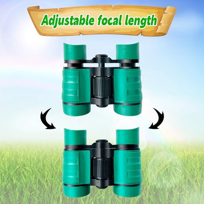 Binoculars for Kids, Kids Binoculars for 3-12 Boys Girls, Outdoor Toys - color: Green