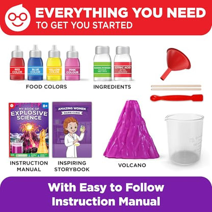 Doctor Jupiter Girls' Explosive Science Experiments Kit for Kids Ages 8+ - style: Explosive Girls': 8+