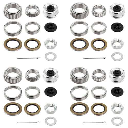 4 Sets Trailer Hub Wheel Bearing Kit 25580/25520 02475/02420 - size: 25580 02475-Set of 4