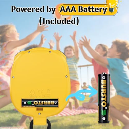 Simple Stopwatch Timer, Single Lap Stopwatch Countdown Timer, No Hourly Beep, On/Off, AAA Battery(Included), Large Display, Easy to Use, Ideal for Kids Coaches Yellow - color: Yellow