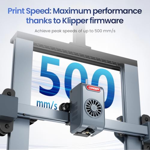 LONGER LK10 3D Printer, Auto Bed Leveling, 500mm/s High-Speed Printing, 300°C Direct Drive Extruder, CoreXY All-Metal Frame, 225x225x265mm Build Volume, Equipped with 4.3-Inch Touchscreen - size: 8.86x8.86x10.43 Inch