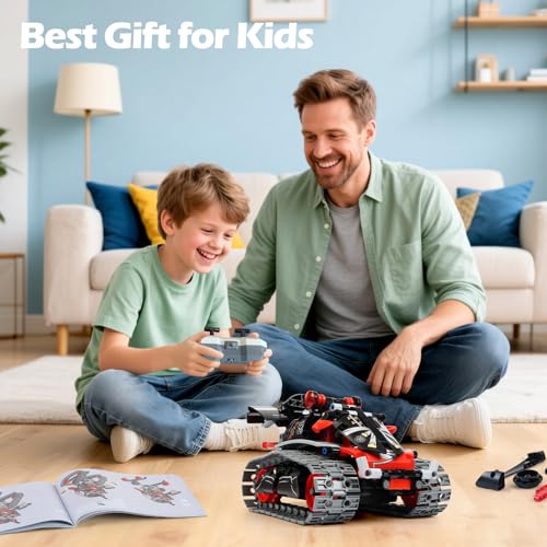 3 in 1 Robot Building Kits - STEM Toys for Kids 6 7 8 9 10 11 12+ Year Old, Birthday Gifts for Boys, Remote APP Control Coding Projects, Science DIY Robotics Kit