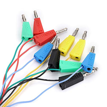 Sumnacon 10 Pcs Stackable Banana Plug to Breadboard Female Jumper Wire