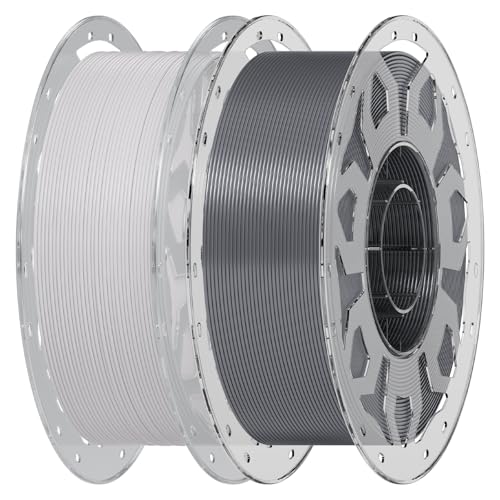 Creality PLA 3D Printer Filament 1.75mm, White & Grey, 2 kg - color: 2*1kg (White, Grey)