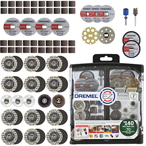 Dremel EZ725 70-Piece EZ Lock Rotary Tool Accessory Kit - size: 70-Pieces
