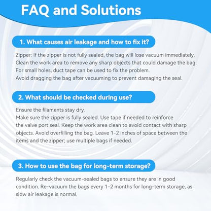 Creality 3D Printer Filament Bags, 8 Reusable 40x40 cm Vacuum Storage Bags with Electric Pump, Dustproof & Moisture-Proof for 3D Filament ABS PETG PLA - size: Vacuum Pump + 8 Bags(2kg Each)