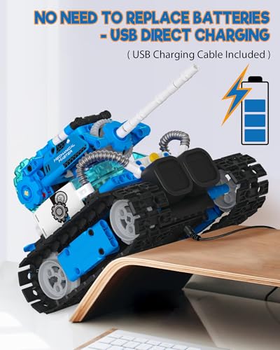 Opmind 5-in-1 STEM RC Robot Building kit, 494Pcs App Coding, Boys Age 8-13 - size: 494 Pieces