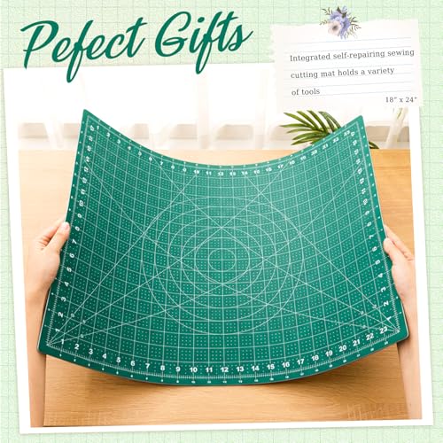 Teenyyou 18" x 24" Self Healing Cutting Mat Foldable - color: Green, size: 24" L x 18" W