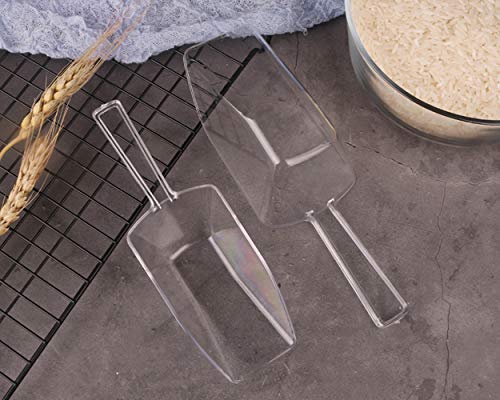 DS DISTINCTIVE STYLE Kitchen Scoops Set - 6 Clear Plastic Scoops with 3 Sizes