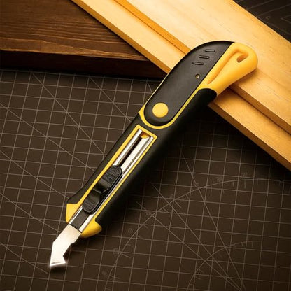 STEELITE Plexiglass Cutter Acrylic Cutting Knife and 13 Pcs Blade Set, Easy to Use Multi-Use Cutter with Cutting Blade