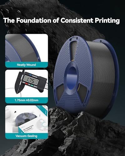 SUNLU PETG Filament 1.75mm,2kg,Black+Klein Blue - color: 2kg Black+klein Blue, size: 2kg