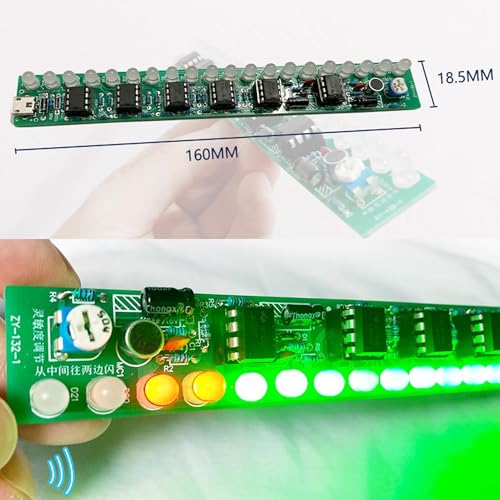 ISolderStore Soldering Practice Kit CD4017 LED Chasing Light Soldering Electronics Kit LED DIY Kit Soldering Project