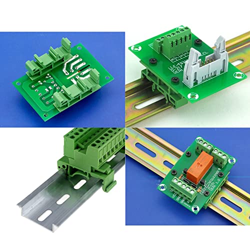 20Sets C45 DIN Rail PCB Mounting Bracket Holder Carrier Clips - size: 20Sets Green